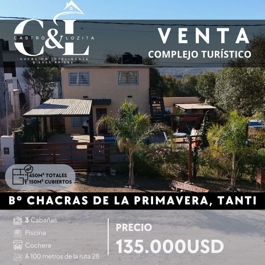 Hotel en Chacras de la Primavera, Tanti