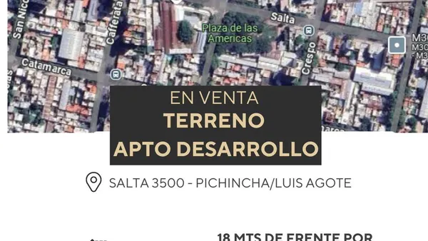 Terreno en Salta al 3500