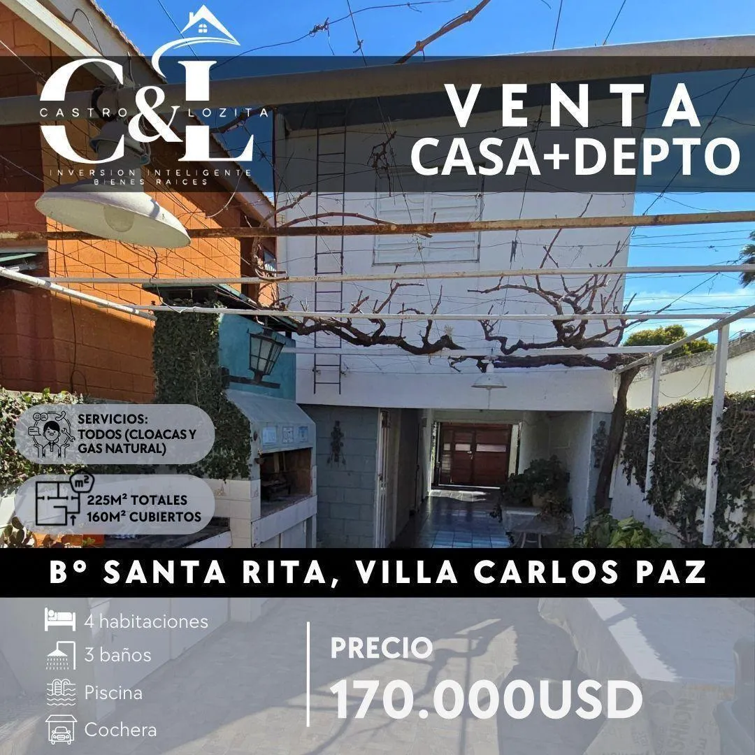 Casa en Santa Rita del Lago, Villa Carlos Paz