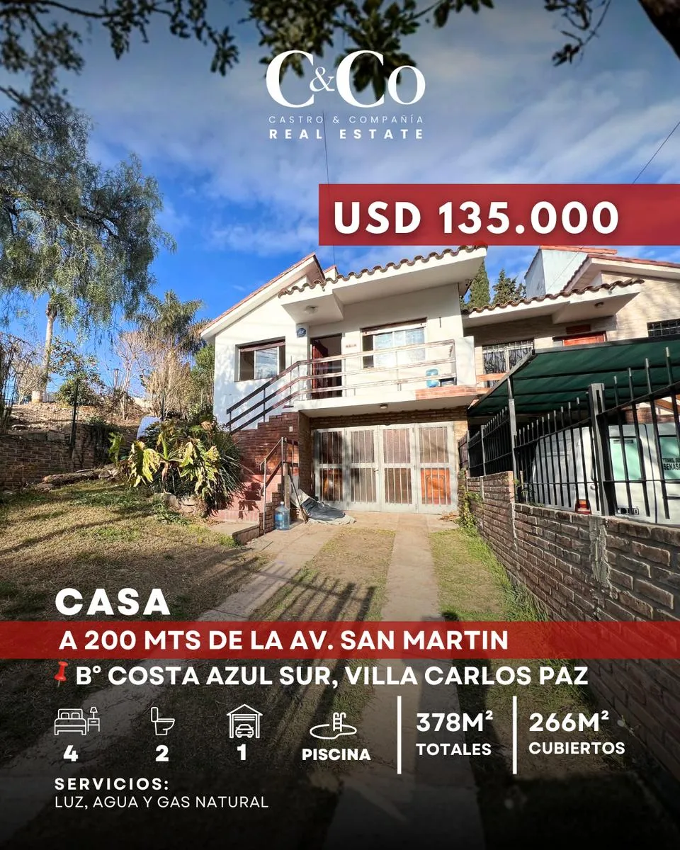 Casa en Costa Azul, Villa Carlos Paz