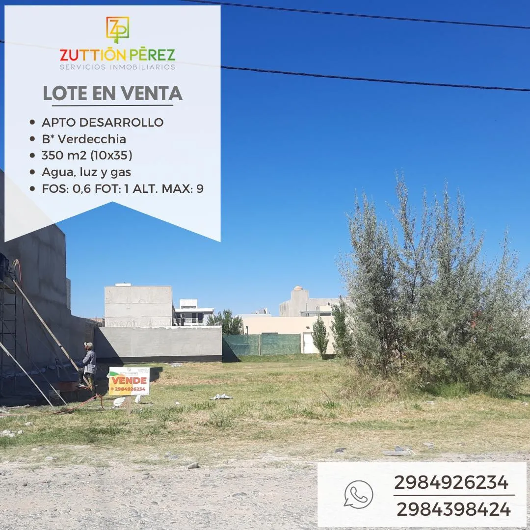 Terreno en B° Verdecchia. Gadano casi Damas Patricias