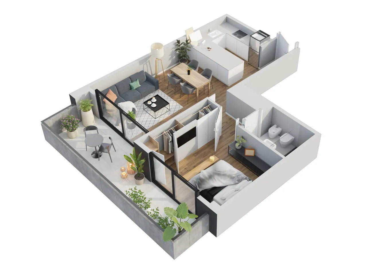 Departamento en LUIS MARIA CAMPOS 1300 piso 12