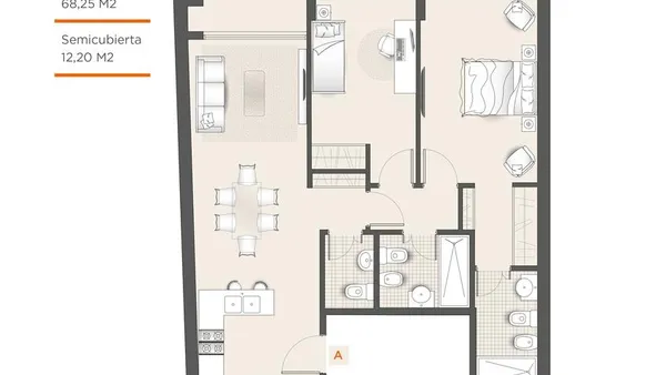 Departamento en Av. San Martin al 4820