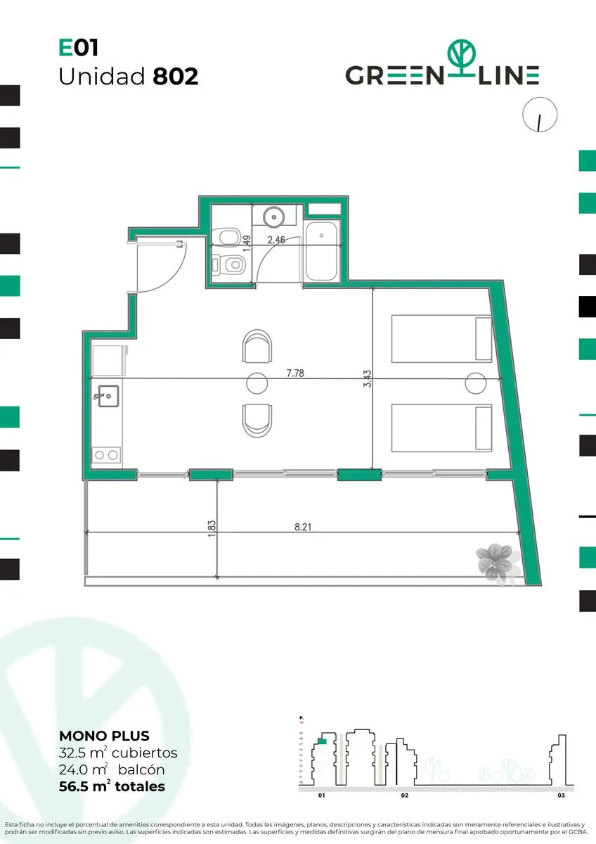 Departamento en Sarmiento 4200