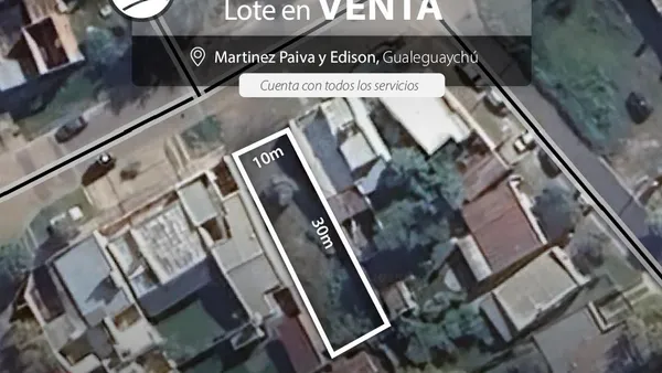 Terreno en Martinez Paiva y Edison