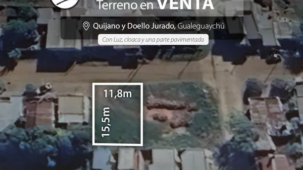 Terreno en Quijano y Doello Jurado