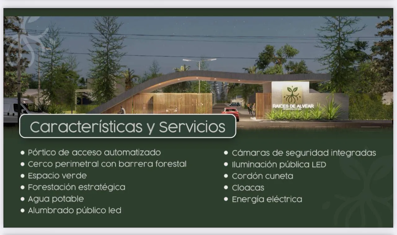 Terreno en Raíces de Alvear Barrio Residencial