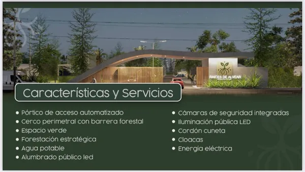 Terreno en Raíces de Alvear Barrio Residencial