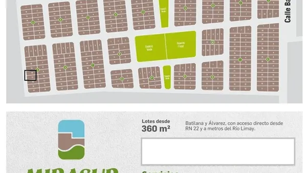 Terreno en Batilana y Alvarez