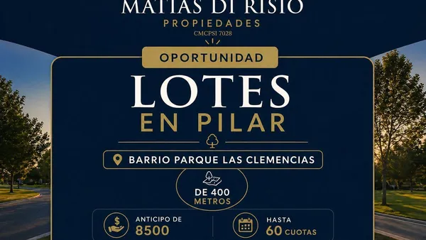 Terreno en Barrio Parque Las Clemencias, Pilarica - Pilar