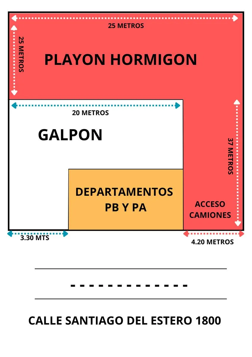 Galpon en sntiago del estero al 1800