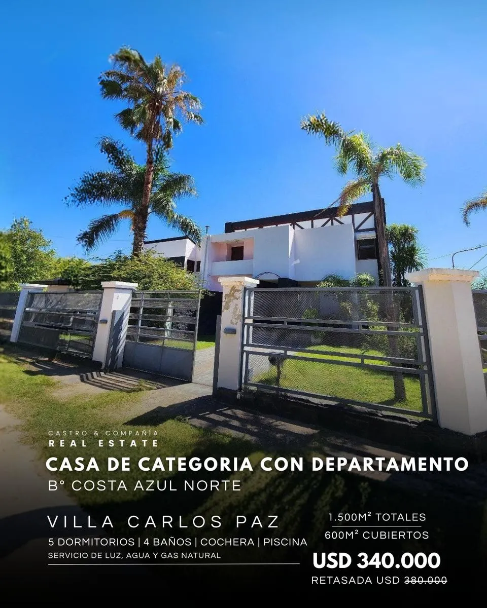 Casa en Costa Azul Norte, Villa Carlos Paz