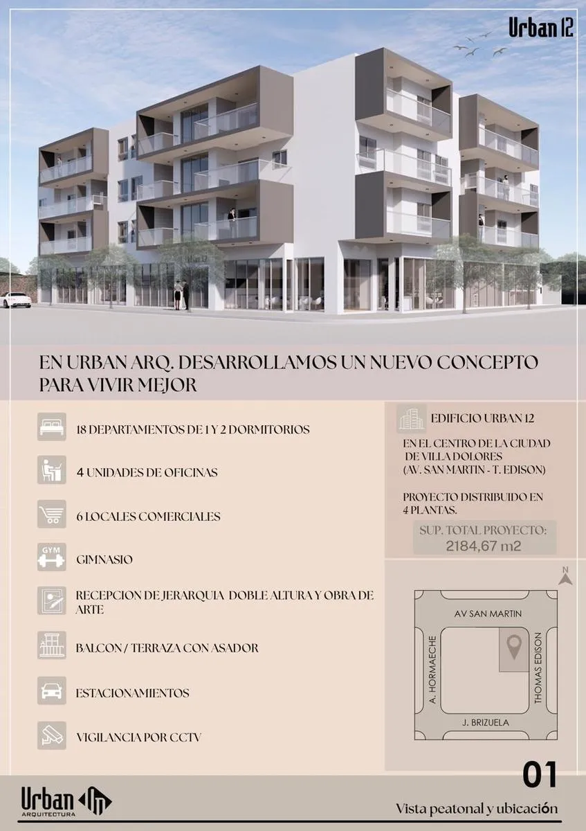 Departamento en Av. San Martin esquina Thomas a. Edison