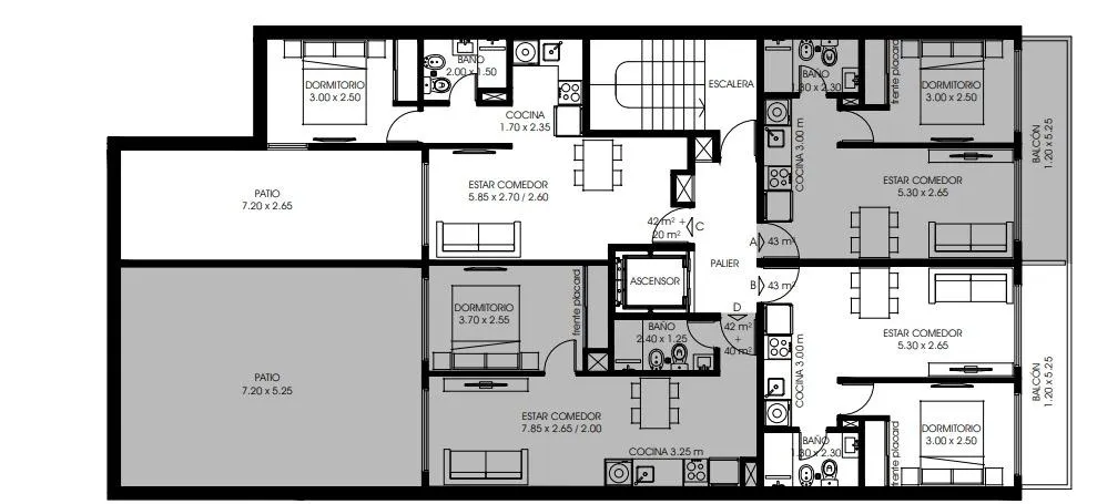 Departamento en MORENO al 1100