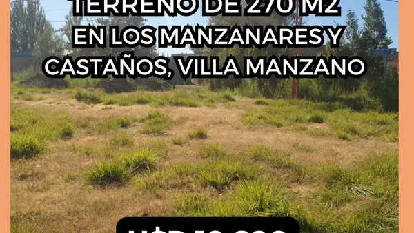 Terreno en Los Perales al 151, mza 151 lote32. B° Don Pedro. Villa Manzano. Rio Negro