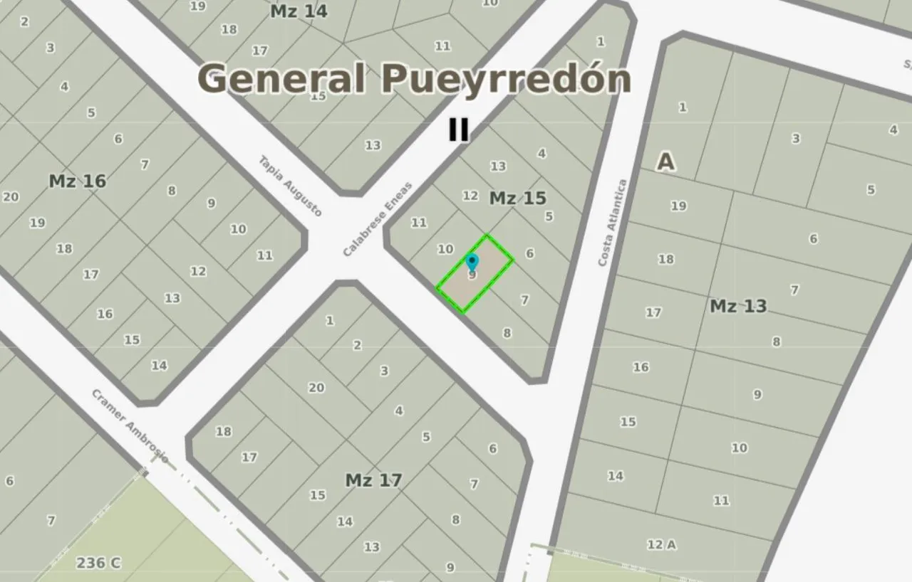 Terreno en Tapia Augusto al 200