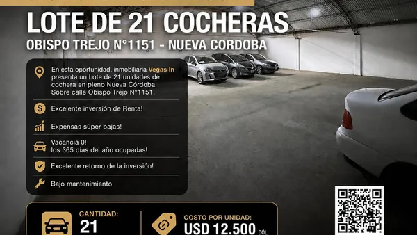 Cochera en OBISPO TREJO al 1100