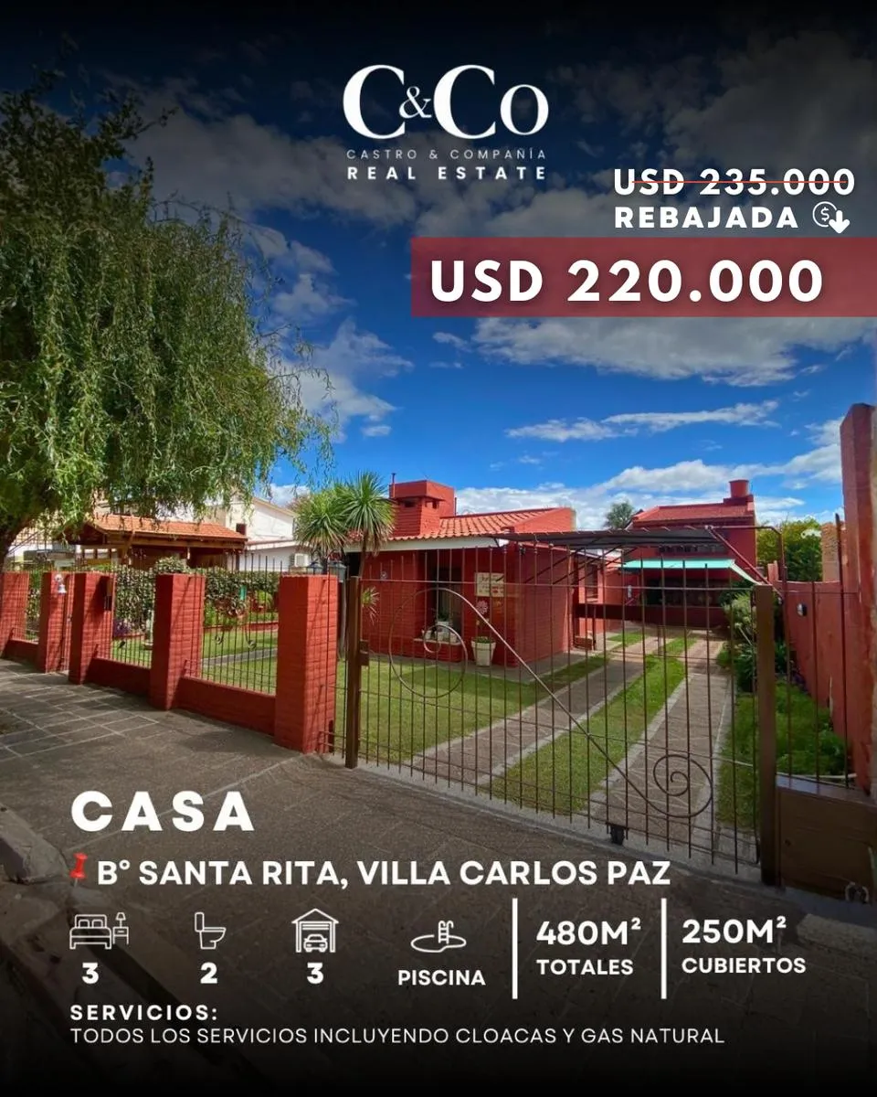 Casa en Santa Rita del Lago, Villa Carlos Paz