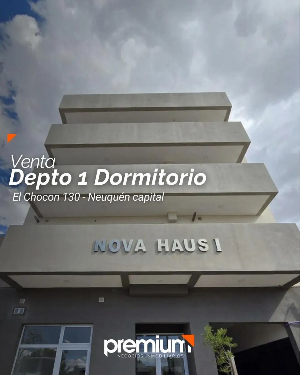 Departamento en VENTA -Dpto. 1 Dormitorio - El Chocon 130 - Neuquén capital