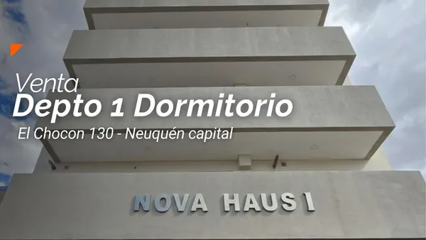 Departamento en VENTA -Dpto. 1 Dormitorio - El Chocon 130 - Neuquén capital