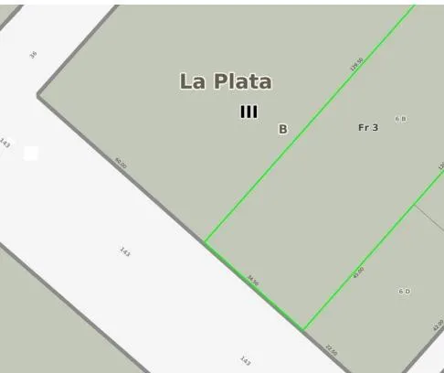 Terreno en calle 143 entre 36 y 37