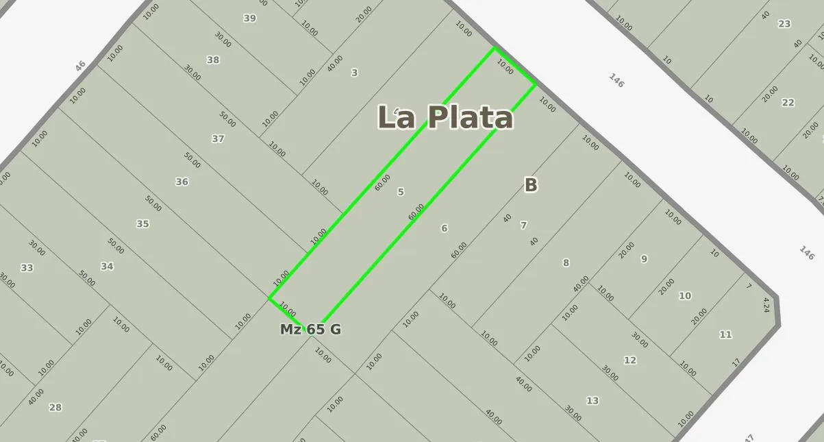 Terreno en 146 e/ 46 y 47
