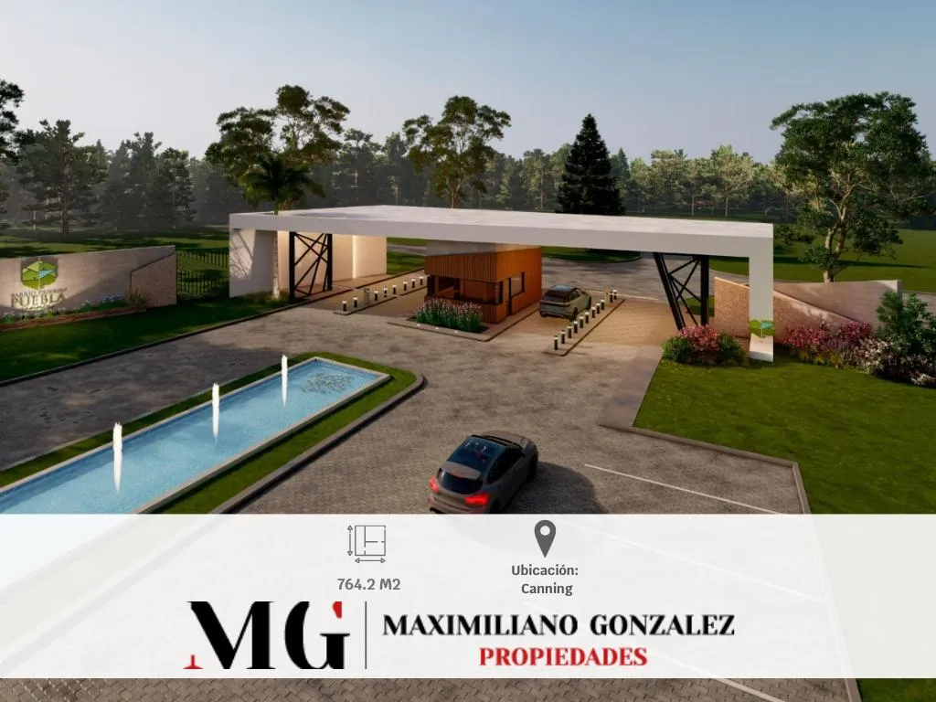 Terreno en Lote frente a acceso venta Puebla Canning