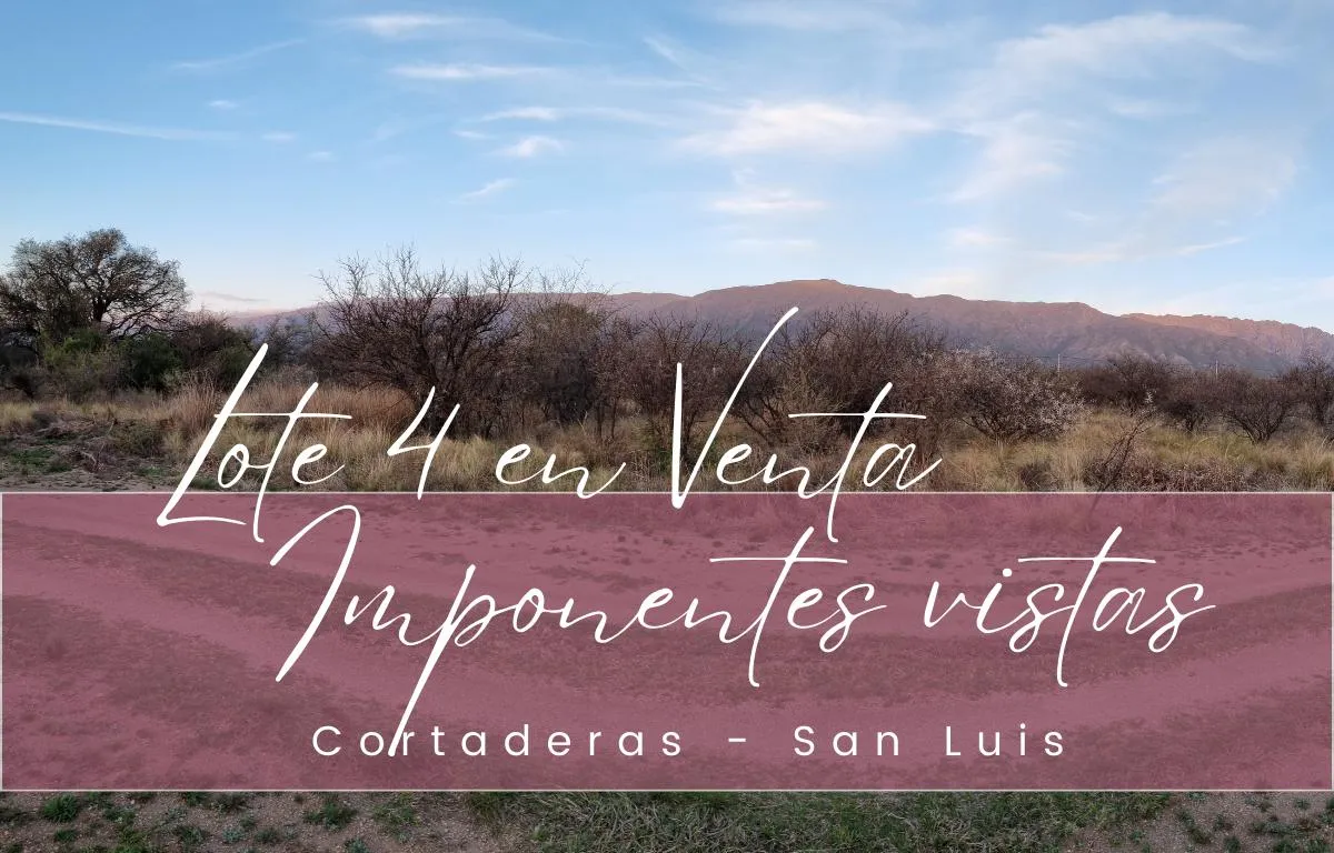 Terreno en Galli Casanova L4-SP8-Cortaderas-Chacabuco-San Luis