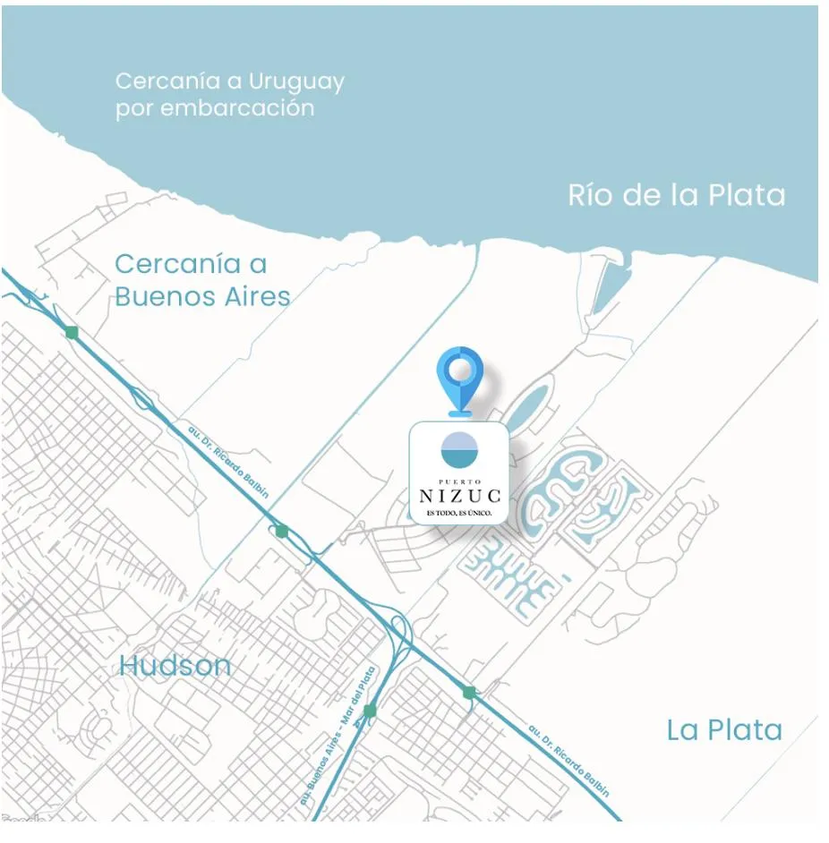 Terreno en AU Dr Ricardo Balvin km 31.5 Enrrique Hudson Pcia Buenos Aires PUERTO NIZUC