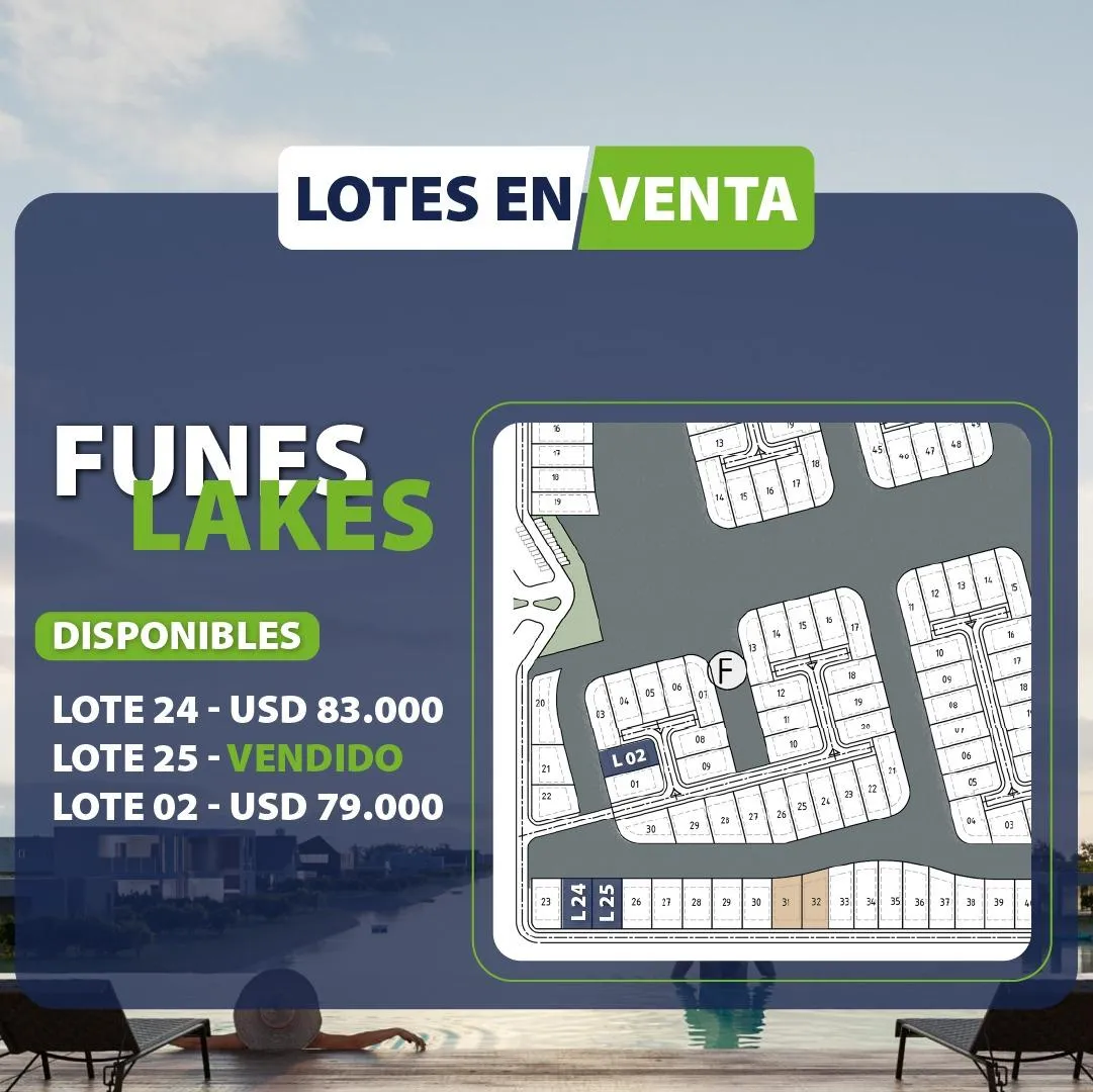 Terreno en BARRIO CERRADO AGUADAS LAKE