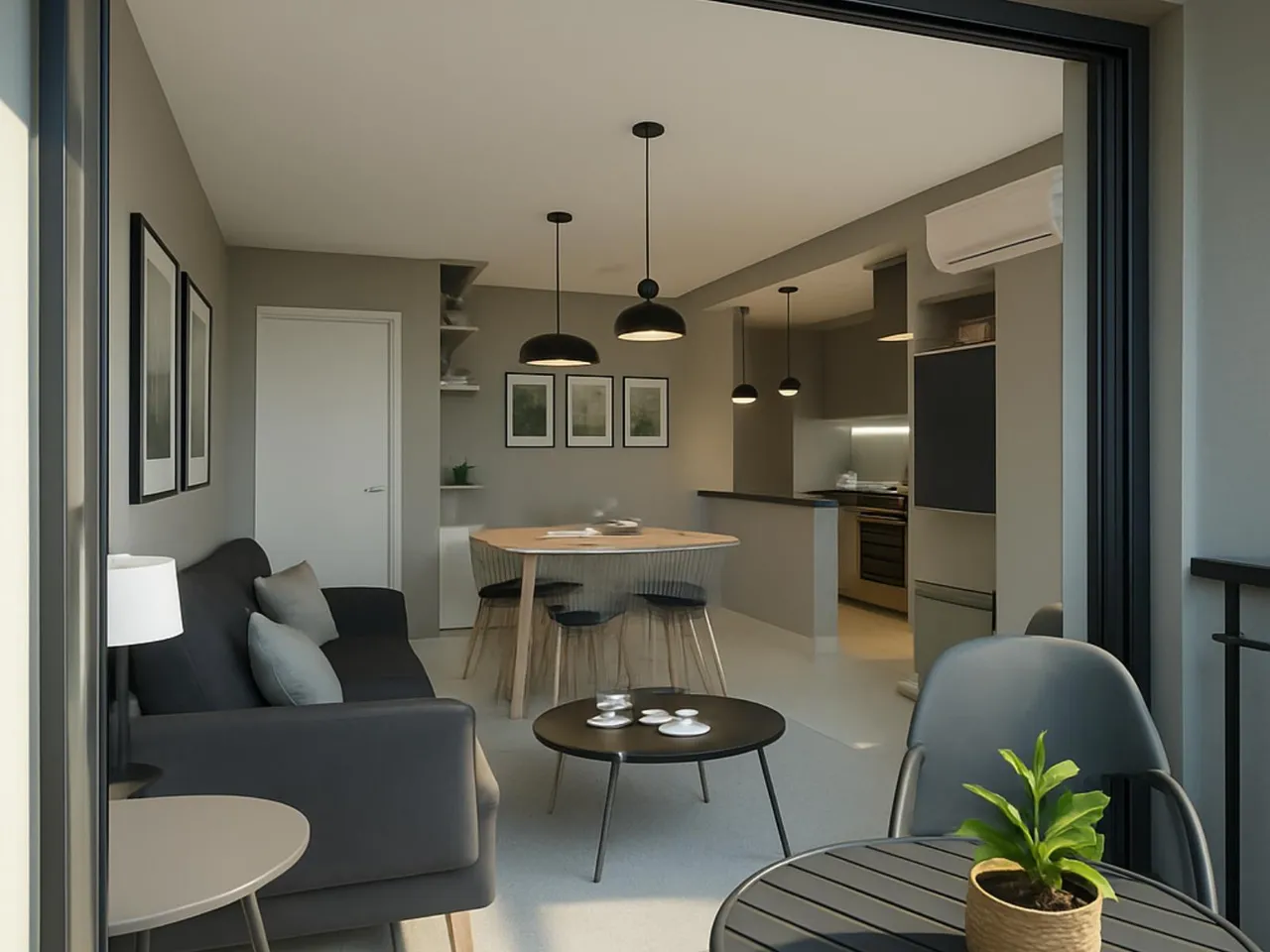 Departamento en BV. ILLIA al 500 - Departamento 1 Dormitorio (5 E) C/ Fte.