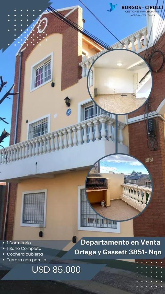 Departamento en ORTEGA Y GASSETT al 3800