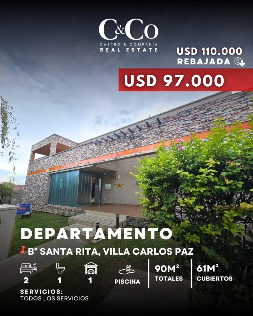 Departamento en Santa Rita del Lago, Villa Carlos Paz