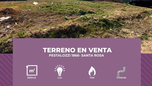 Terreno en Pestalozzi al 1800