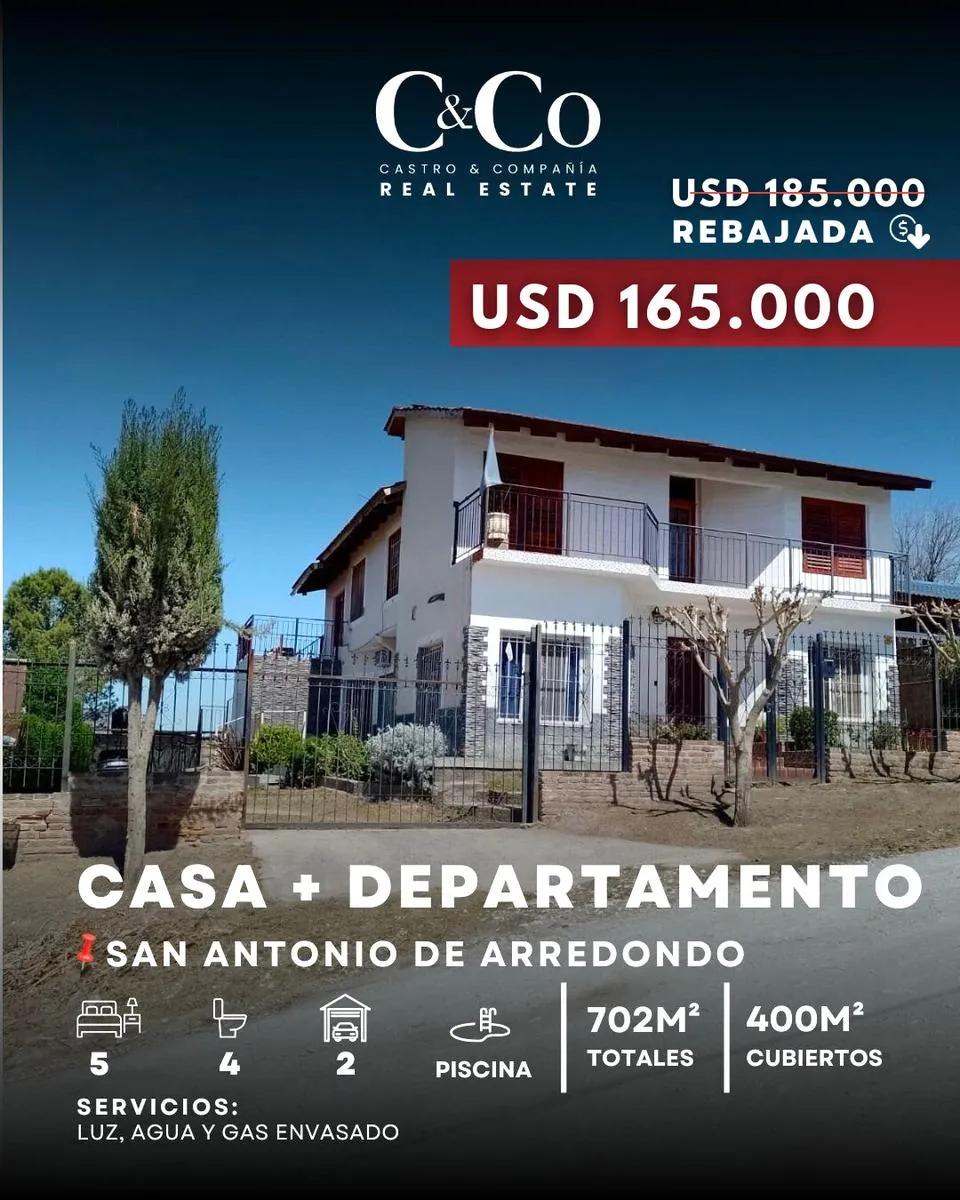 Casa en San Antonio De Arredondo, Punilla