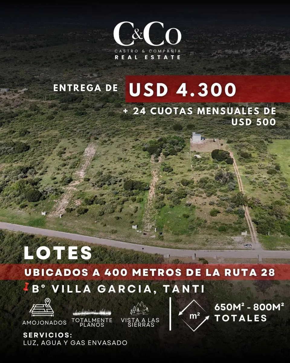 Terreno en Villa Garcia, Tanti