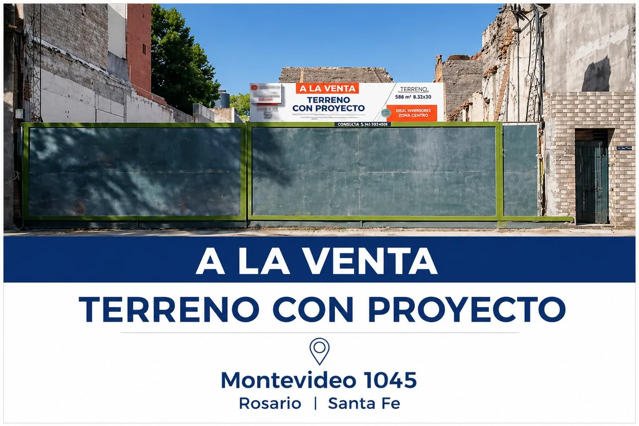 Terreno en Venta terreno + proyecto Montevideo al 1000