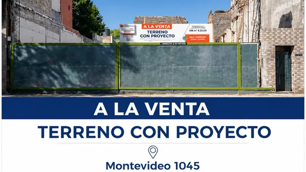 Terreno en Venta terreno + proyecto Montevideo al 1000