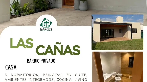 Casa en Barrio Privado Las cañas