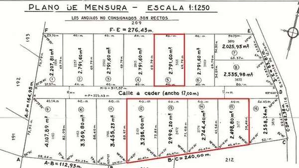Terreno en Villa La Angostura Terreno