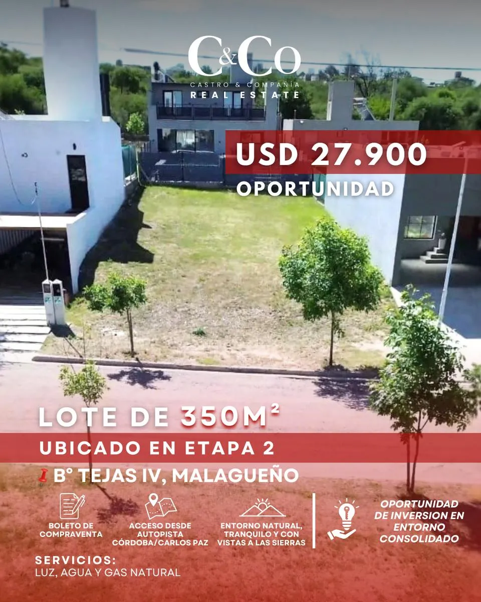 Terreno en Tejas 4, Malagueño