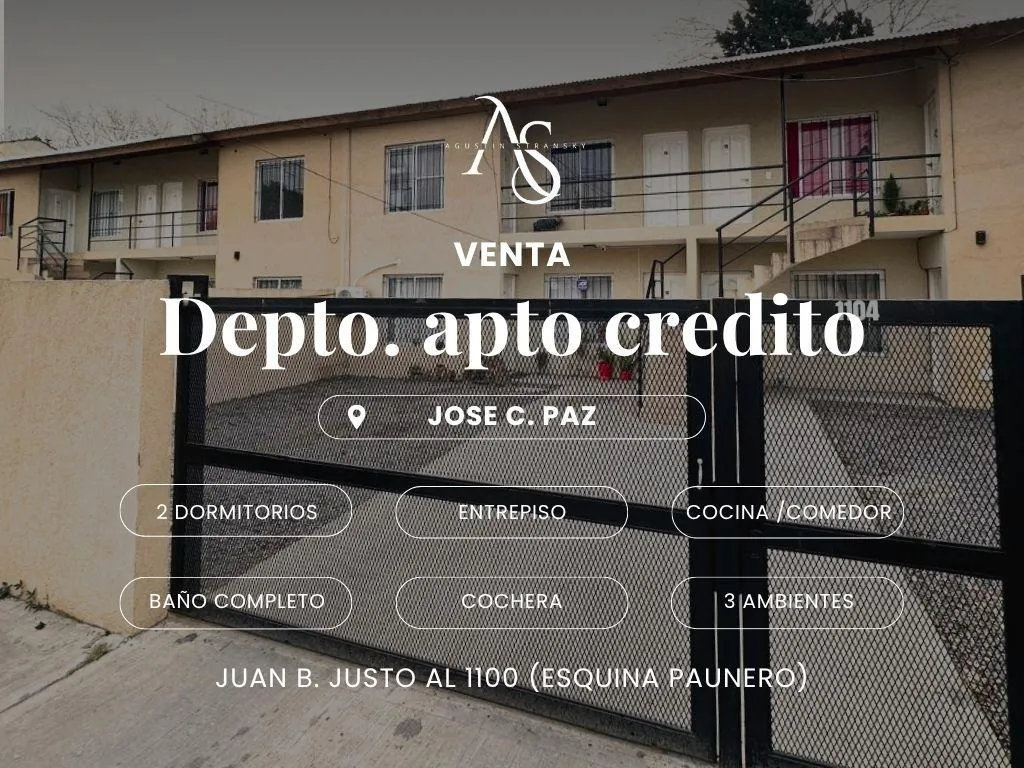 Departamento en Juan B Justo al 1100