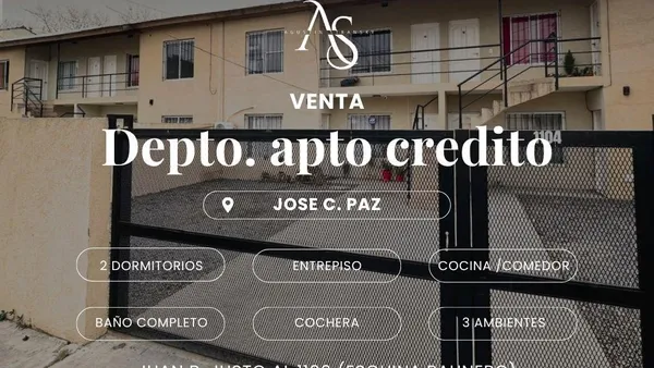 Departamento en Juan B Justo al 1100