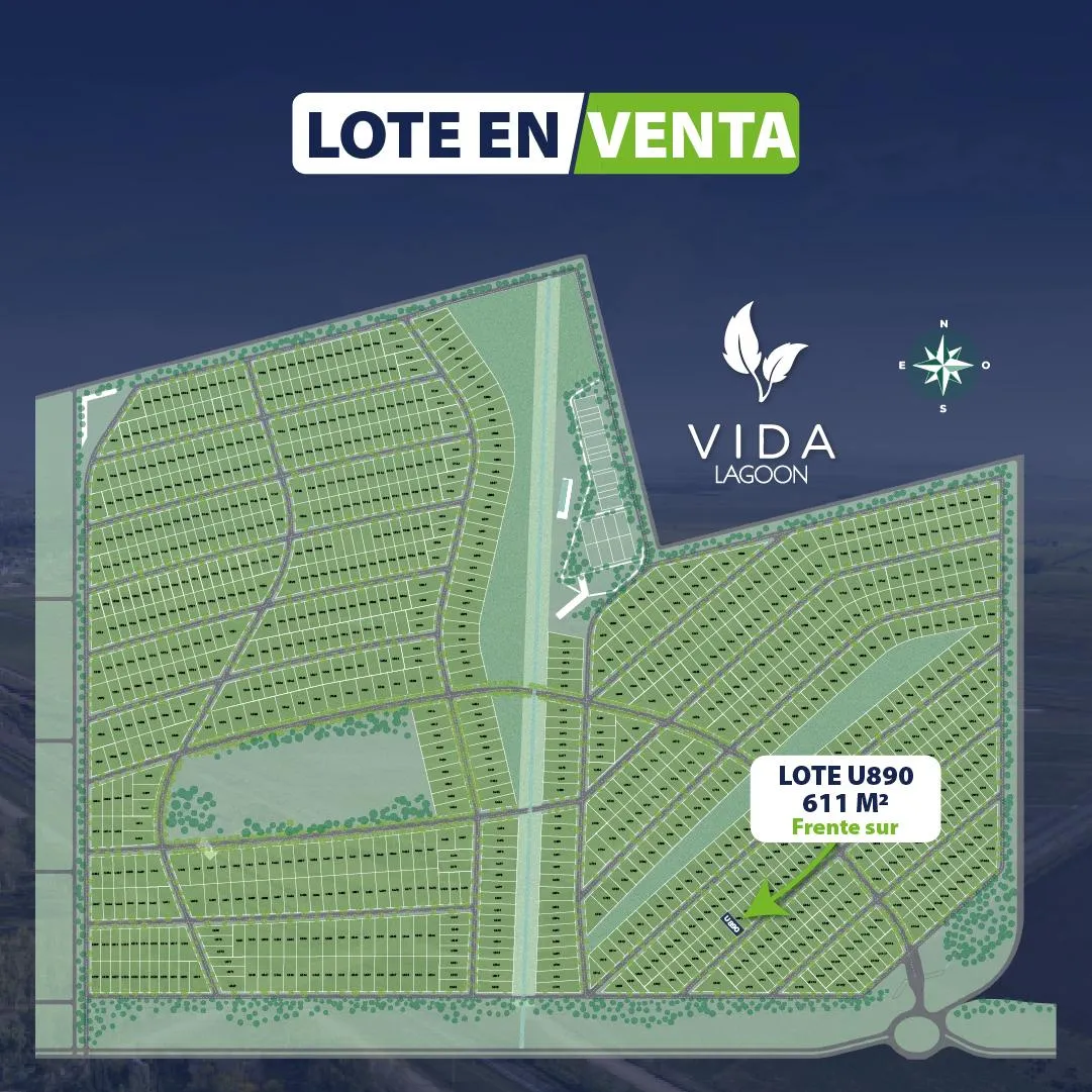 Terreno en VIDA LAGOON U890