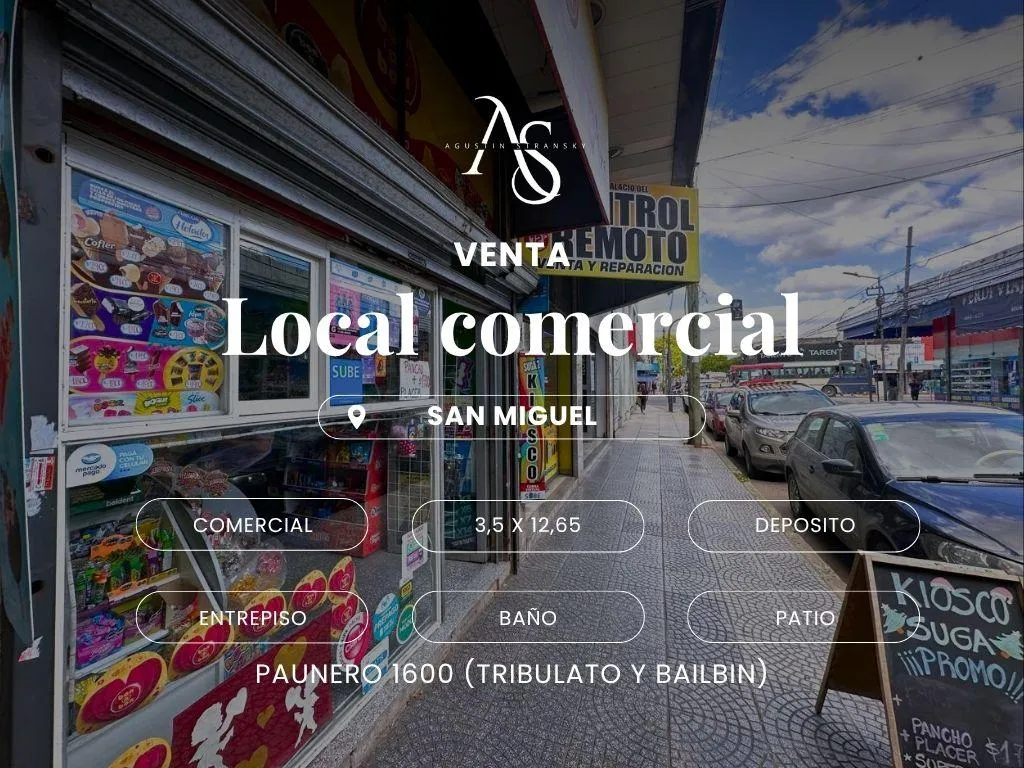 Local Comercial en Paunero al 1600