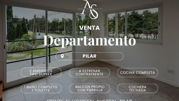 Departamento en frente hopital austral