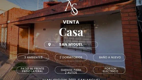 Casa en Juan Irigoin al 3900