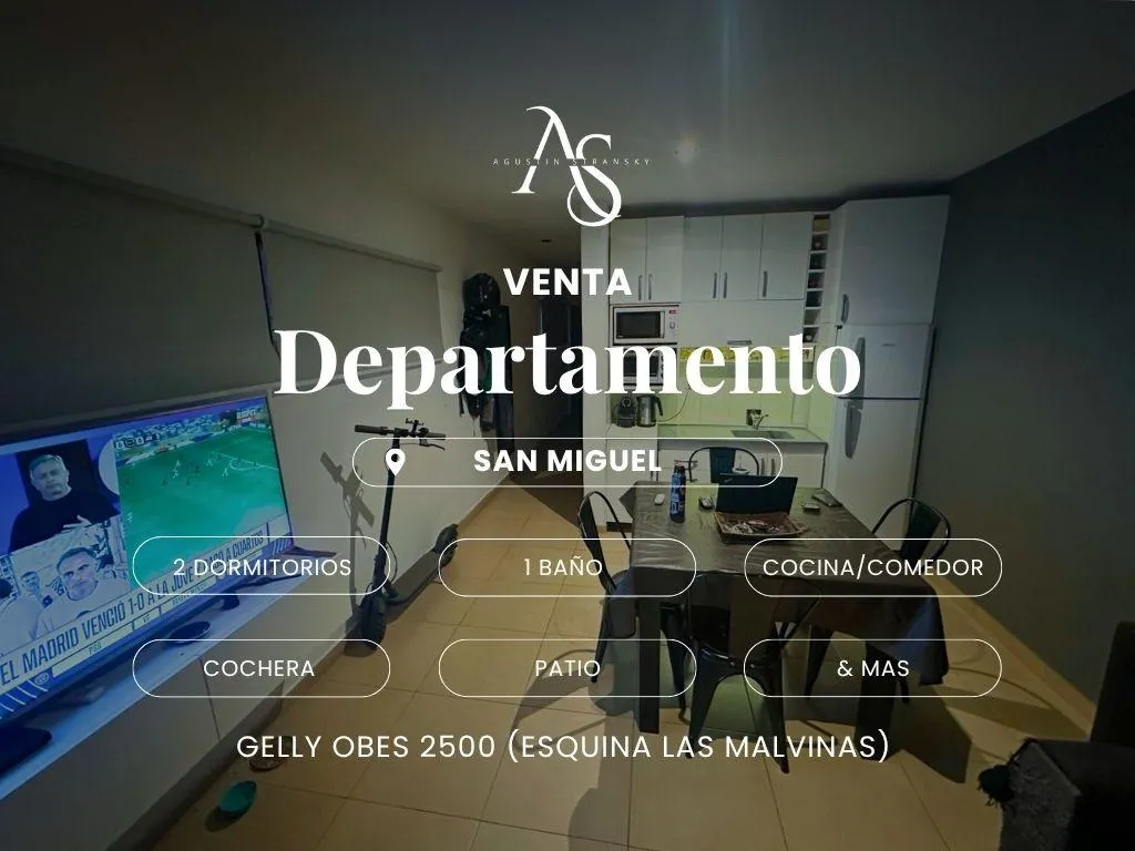 Departamento en Gelly Obes al 2500