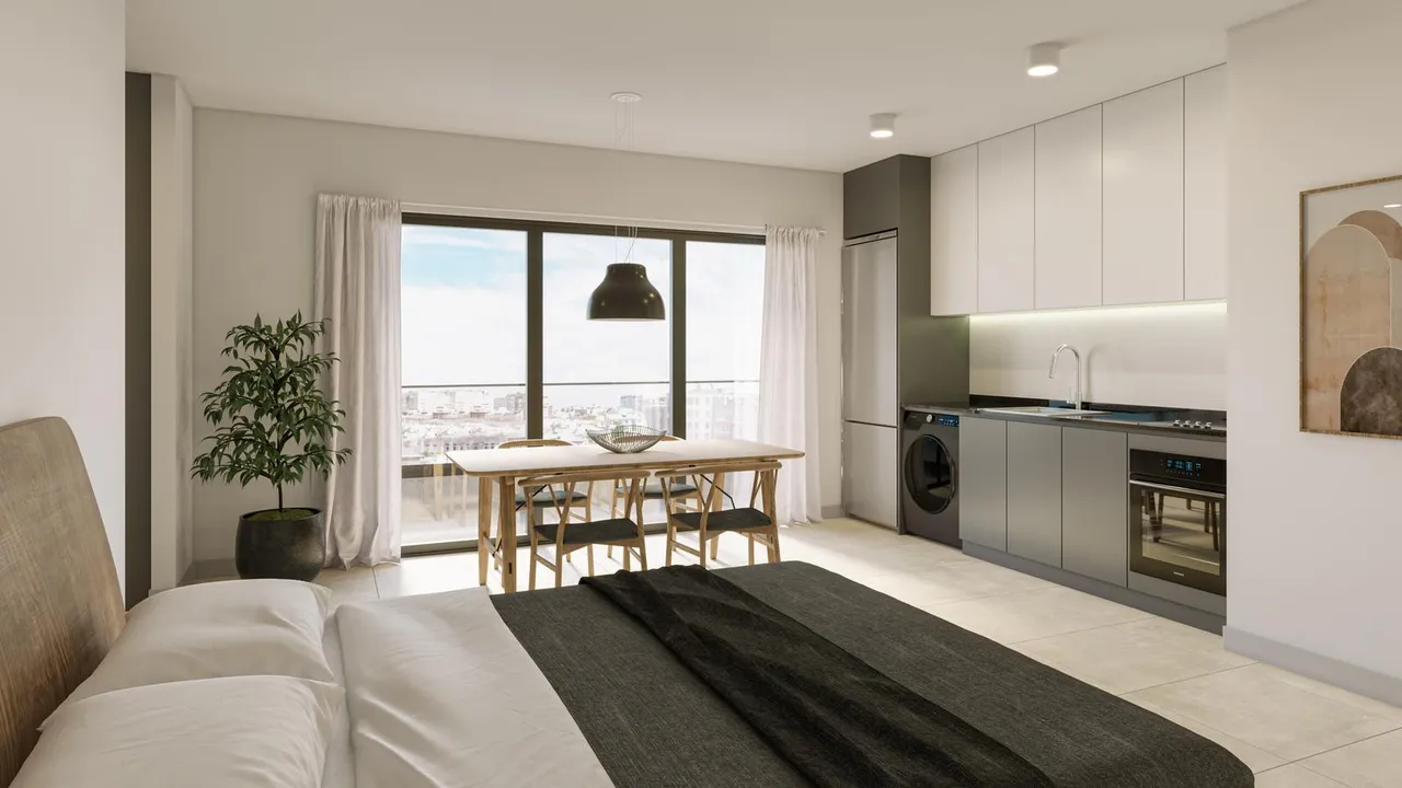 Departamento en Av. Belgrano 3588 5° B - Monoambiente con balcón en construcción en Almagro.
