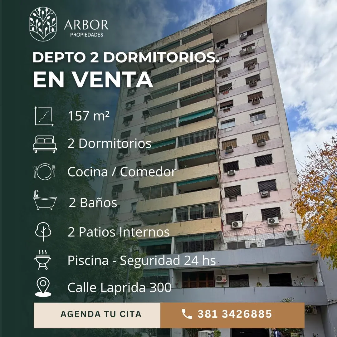 Departamento en Laprida al 300